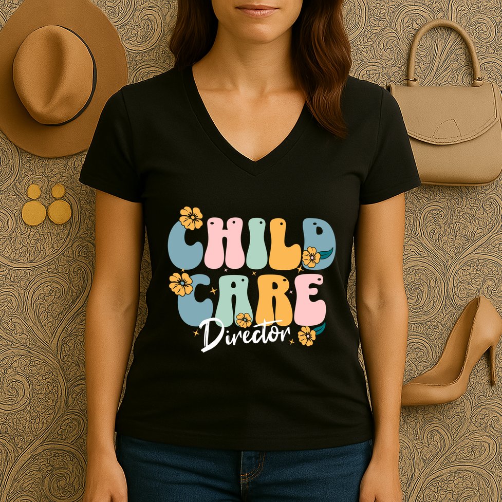 Childcare Director Women's V-Neck T-Shirt
