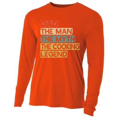 Chef Dad Cooking Legend Home Cook Fathers Day Gift Cooling Performance Long Sleeve Crew