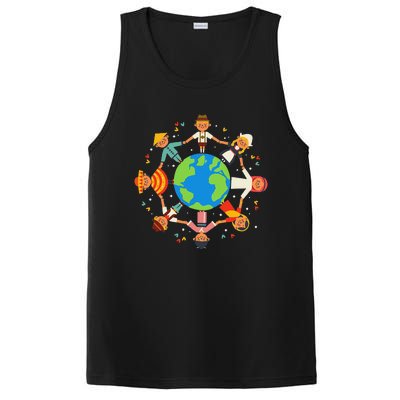 Cultural Diversity Children Around The World Earth Day Gift PosiCharge Competitor Tank