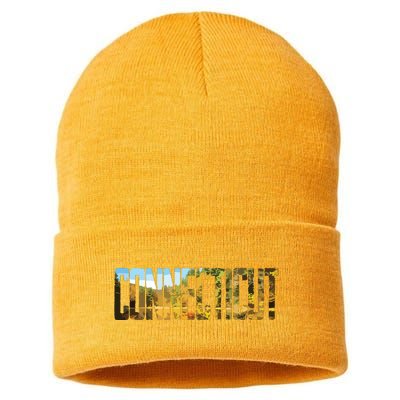 Cool Design Connecticut T Sustainable Knit Beanie