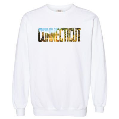 Cool Design Connecticut T Garment-Dyed Sweatshirt