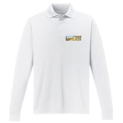 Cool Design Connecticut T Performance Long Sleeve Polo