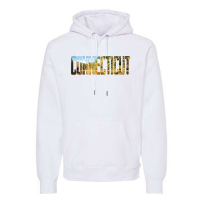 Cool Design Connecticut T Premium Hoodie