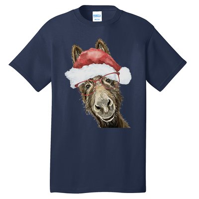 Christmas Donkey, Cute Christmas Donkey Tall T-Shirt