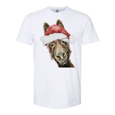 Christmas Donkey, Cute Christmas Donkey Softstyle CVC T-Shirt