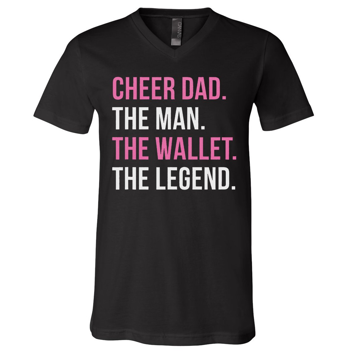 Cheer Dad Cheerleading V-Neck T-Shirt