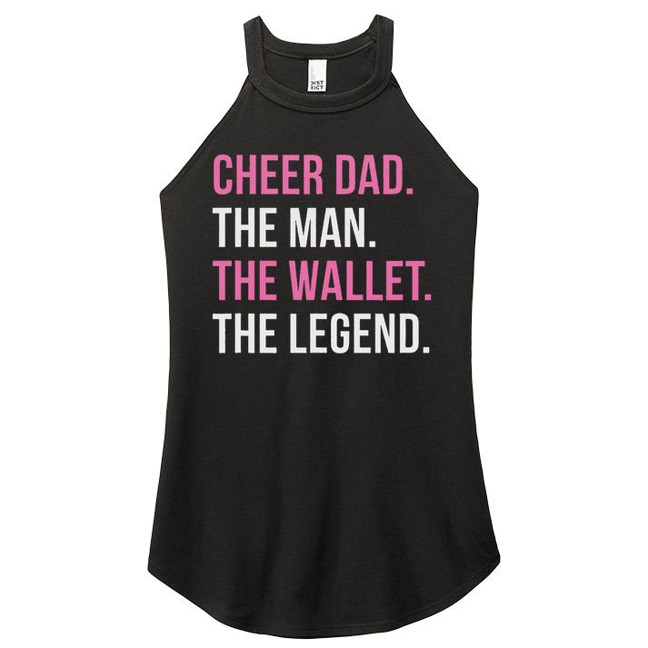 Cheer Dad Cheerleading Women's Perfect Tri Rocker Tank