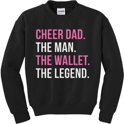 Cheer Dad Cheerleading Kids Sweatshirt
