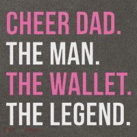 Cheer Dad Cheerleading Cotton Canvas Backpack