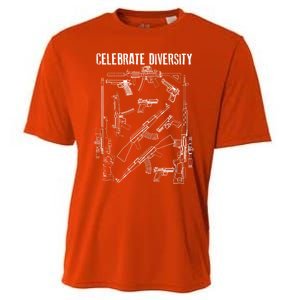 Celebrate Diversity Cute Black Firearm Owners Funny Gift Meaningful Gift Cooling Performance Crew T-Shirt