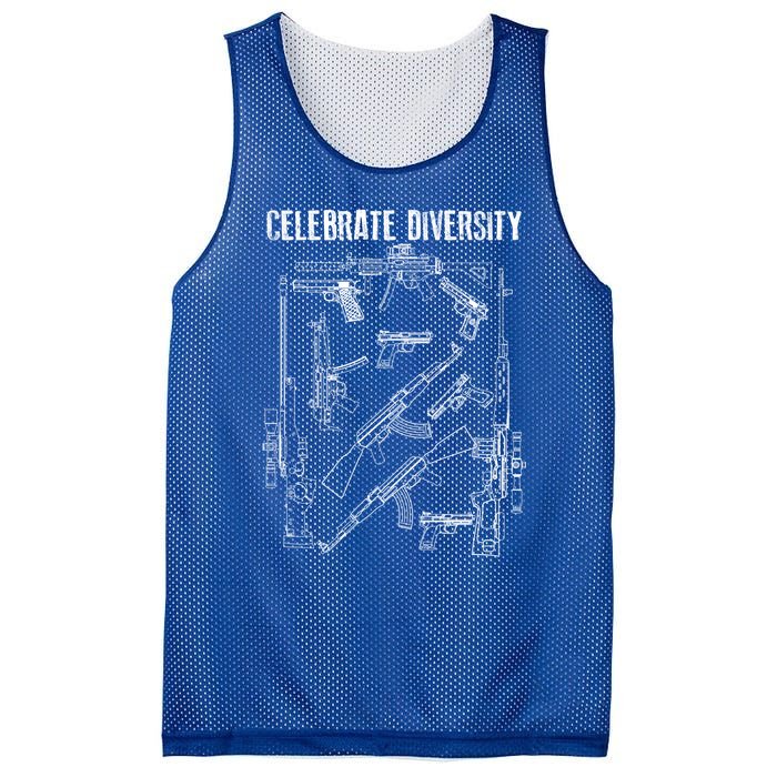 Celebrate Diversity Cute Black Firearm Owners Funny Gift Meaningful Gift Mesh Reversible Basketball Jersey Tank