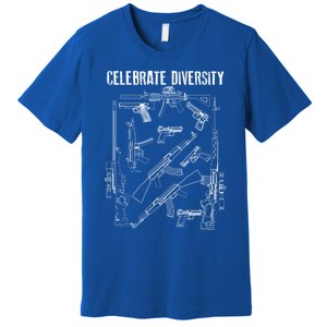 Celebrate Diversity Cute Black Firearm Owners Funny Gift Meaningful Gift Premium T-Shirt