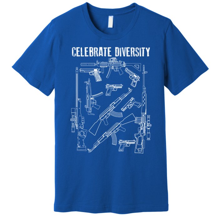 Celebrate Diversity Cute Black Firearm Owners Funny Gift Meaningful Gift Premium T-Shirt