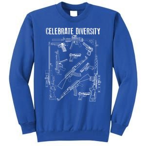 Celebrate Diversity Cute Black Firearm Owners Funny Gift Meaningful Gift Tall Sweatshirt