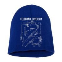 Celebrate Diversity Cute Black Firearm Owners Funny Gift Meaningful Gift Short Acrylic Beanie