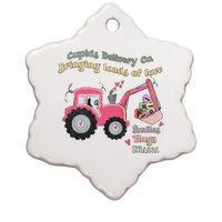 Cupid's Delivery Co Brings Loads Of Love Valentine's Day Excavator Ceramic Star Ornament