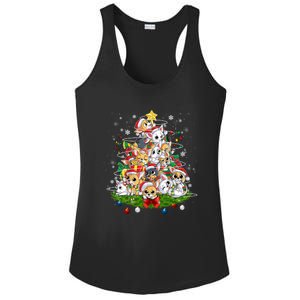 Chihuahua Dog Christmas Tree Lights Funny Xmas Dog Lover Gift Ladies PosiCharge Competitor Racerback Tank