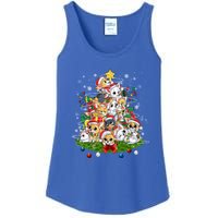 Chihuahua Dog Christmas Tree Lights Funny Xmas Dog Lover Gift Ladies Essential Tank