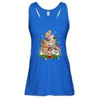 Chihuahua Dog Christmas Tree Lights Funny Xmas Dog Lover Gift Ladies Essential Flowy Tank