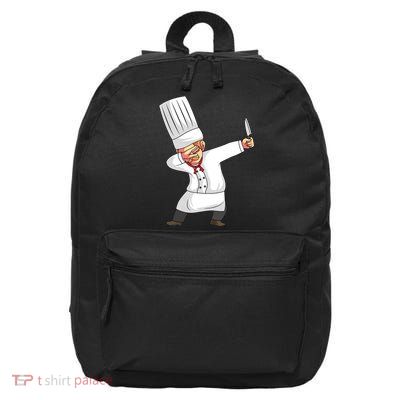 Chef Dabbing Chief Cook Culinary Sous Chef Cuisine Kitchen 16 in Basic Backpack