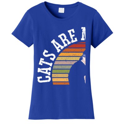 Cat Daddy Catfather Distressed Gift Women's T-Shirt