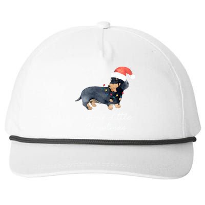 Cute Dachshund Christmas Sweater Doxie Christmas Sweater Gift Snapback Five-Panel Rope Hat