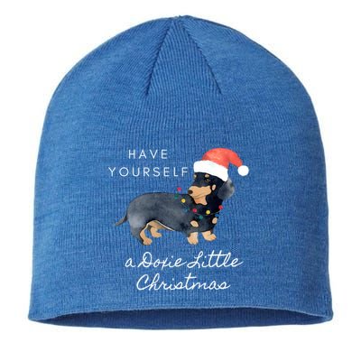 Cute Dachshund Christmas Sweater Doxie Christmas Sweater Gift Sustainable Beanie