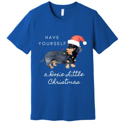 Cute Dachshund Christmas Sweater Doxie Christmas Sweater Gift Premium T-Shirt