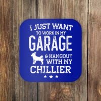 Chillier Dad Car Garage Hangout Gift Coaster