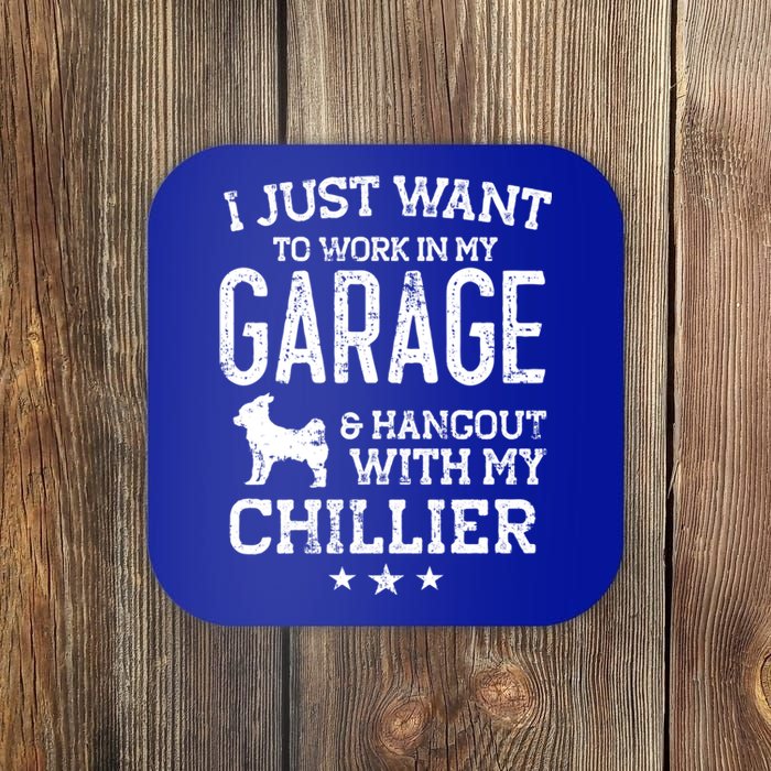 Chillier Dad Car Garage Hangout Gift Coaster