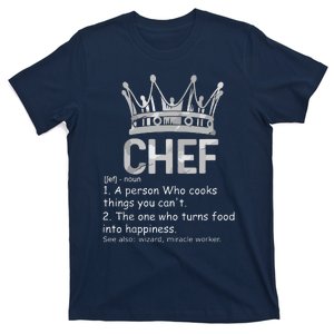 Chef Definition Chef Cook Funny Cooking Culinary Crown Tee T-Shirt