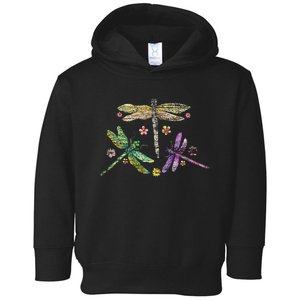 Colorful Dragonflies Toddler Hoodie