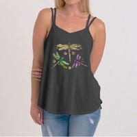 Colorful Dragonflies Women's Strappy Tank