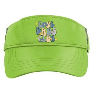 Cool Dads Club Groovy Retro Funny Fathers Day New Dad Adult Drive Performance Visor