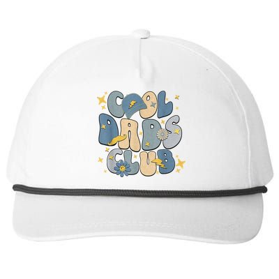 Cool Dads Club Groovy Retro Funny Fathers Day New Dad Snapback Five-Panel Rope Hat