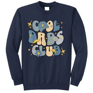 Cool Dads Club Groovy Retro Funny Fathers Day New Dad Sweatshirt