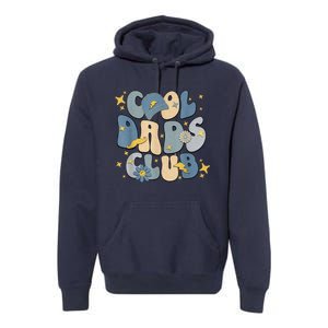 Cool Dads Club Groovy Retro Funny Fathers Day New Dad Premium Hoodie