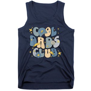 Cool Dads Club Groovy Retro Funny Fathers Day New Dad Tank Top