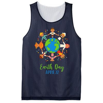 Cultural Diversity Children Around The World Earth Day Mesh Reversible Basketball Jersey Tank