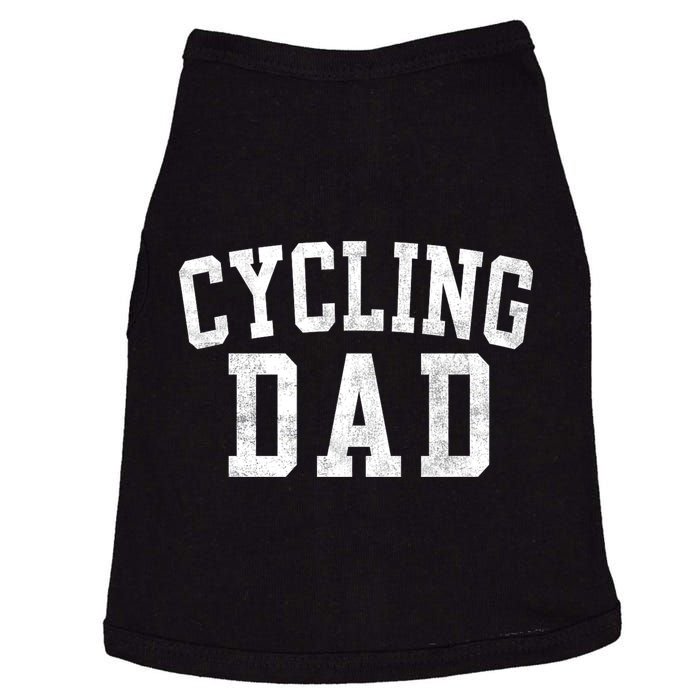 Cycling Dad Classic Bold Font FatherS Day Daddy Doggie Tank