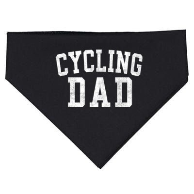 Cycling Dad Classic Bold Font FatherS Day Daddy USA-Made Doggie Bandana