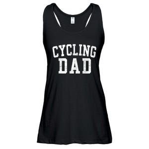 Cycling Dad Classic Bold Font FatherS Day Daddy Ladies Essential Flowy Tank