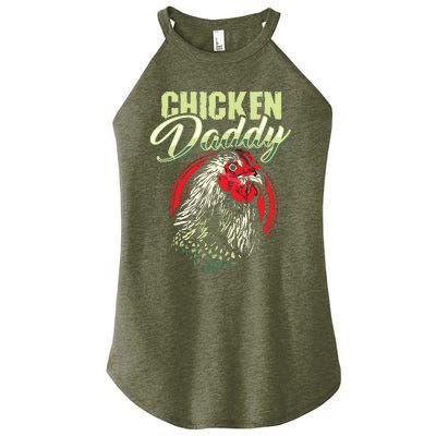 Chicken Daddy Chicken Dad Farmer Poultry Farmer Women's Perfect Tri Rocker Tank