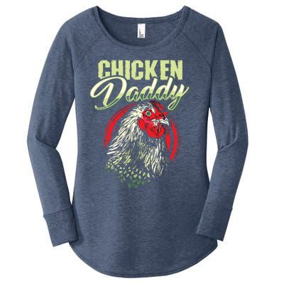 Chicken Daddy Chicken Dad Farmer Poultry Farmer Women's Perfect Tri Tunic Long Sleeve Shirt