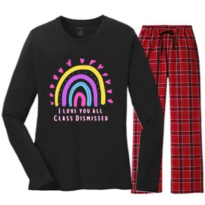 Class Dismissed Women's Long Sleeve Flannel Pajama Set 