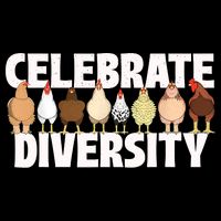 Celebrate Diversity Chicken Lover Farmyard Animal Lover 16 in Basic Backpack