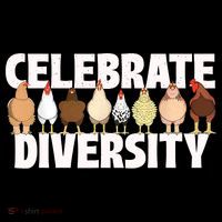 Celebrate Diversity Chicken Lover Farmyard Animal Lover Baby Bodysuit