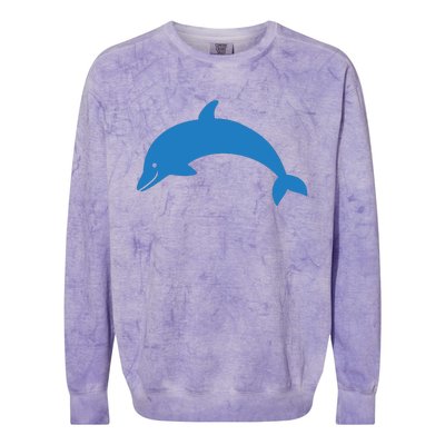 Cute Dolphin Colorblast Crewneck Sweatshirt