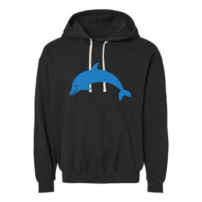 Cute Dolphin Garment-Dyed Fleece Hoodie