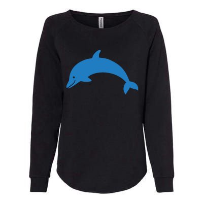 Cute Dolphin Womens California Wash Sweatshirt